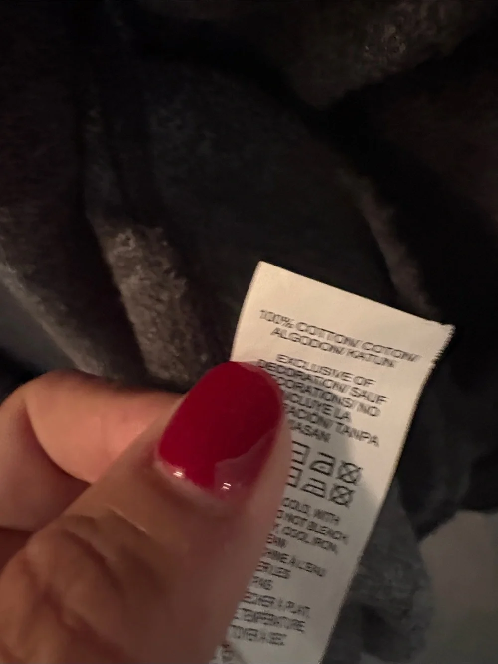 Lucky Brand Dark Heather Gray Knit Sweatshirt
